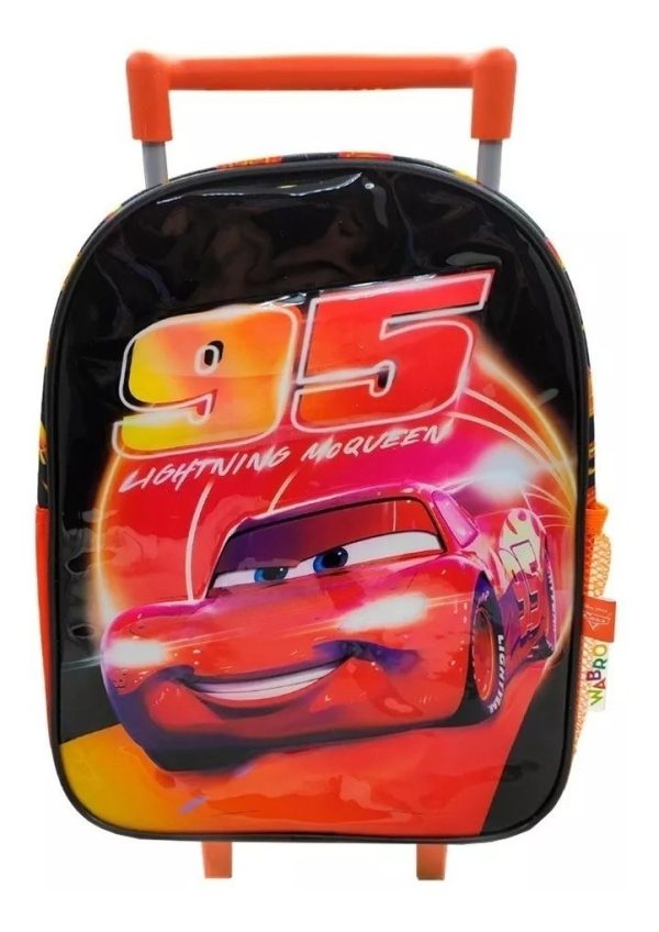 Mochila Escolar Cars 95 Lighting Mcqueen C/ Carro 30cm 21121 - Image 4