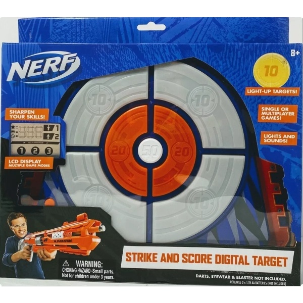 Nerf Digital Target Tiro Al Blanco Con Luces Mundo Magico