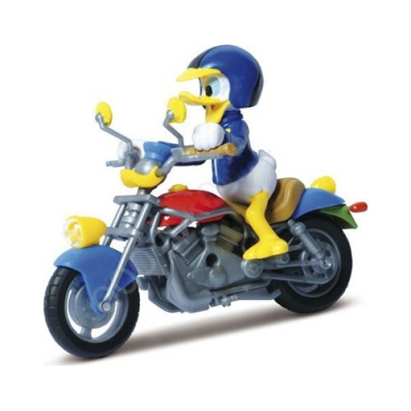 Juguete Pato Donald En Moto Mundo Magico