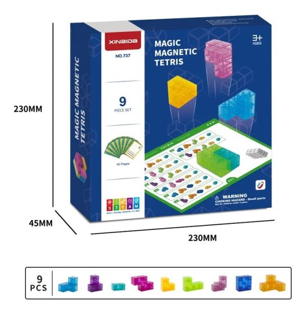 Juego De Bloques Magneticos Magic Magnetic Tetris - Imagen 2