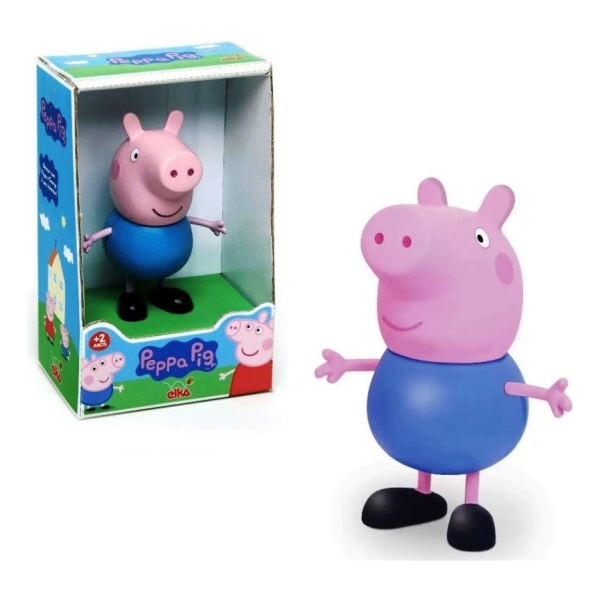 George Pig Figura En Plástico Y Goma Mundo Magico