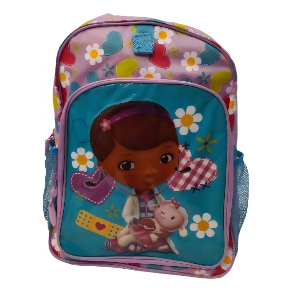 Mochila Doctora Juguetes 40 Cm Disney Mundo Magico Color Violeta - Image 3