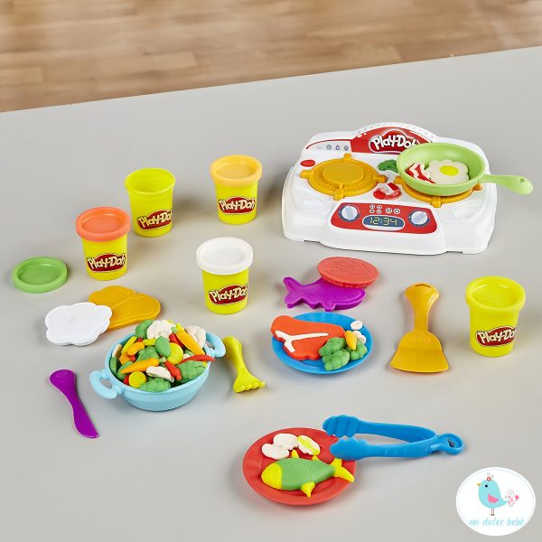 Play Doh Creaciones A La Sarten B9014 Kitchen Creations Color Blanco - Image 3