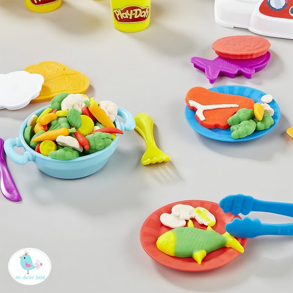 Play Doh Creaciones A La Sarten B9014 Kitchen Creations Color Blanco - Image 7